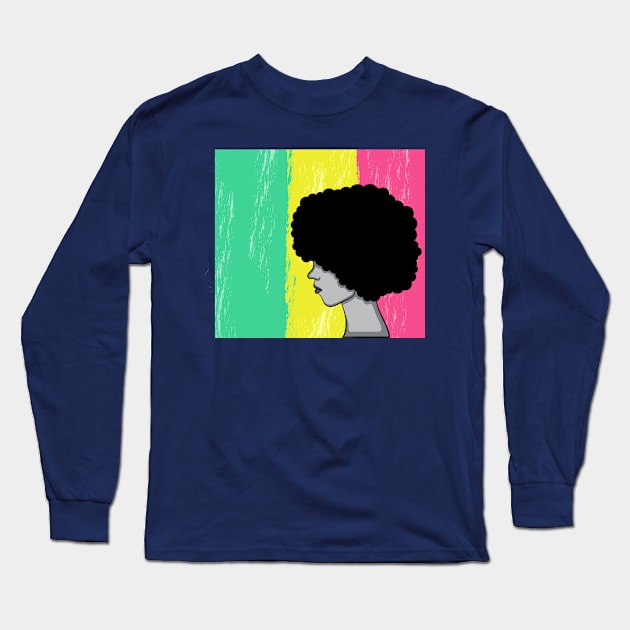 Pride Latina Afro Queen hispanic columbian gift present Long Sleeve T-Shirt by MARESDesign